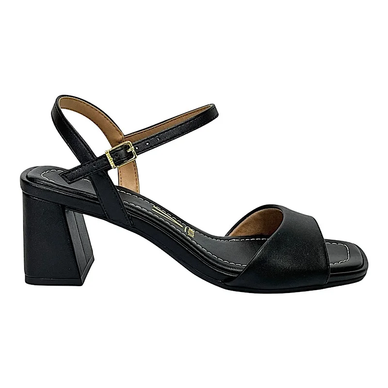 Sandália Vizzano Feminina Salto Bloco 6530.101 Preto Preto 2