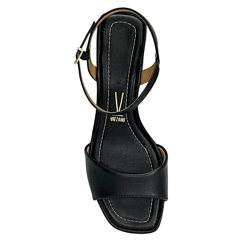 Sandália Vizzano Feminina Salto Bloco 6530.101 Preto Preto 4