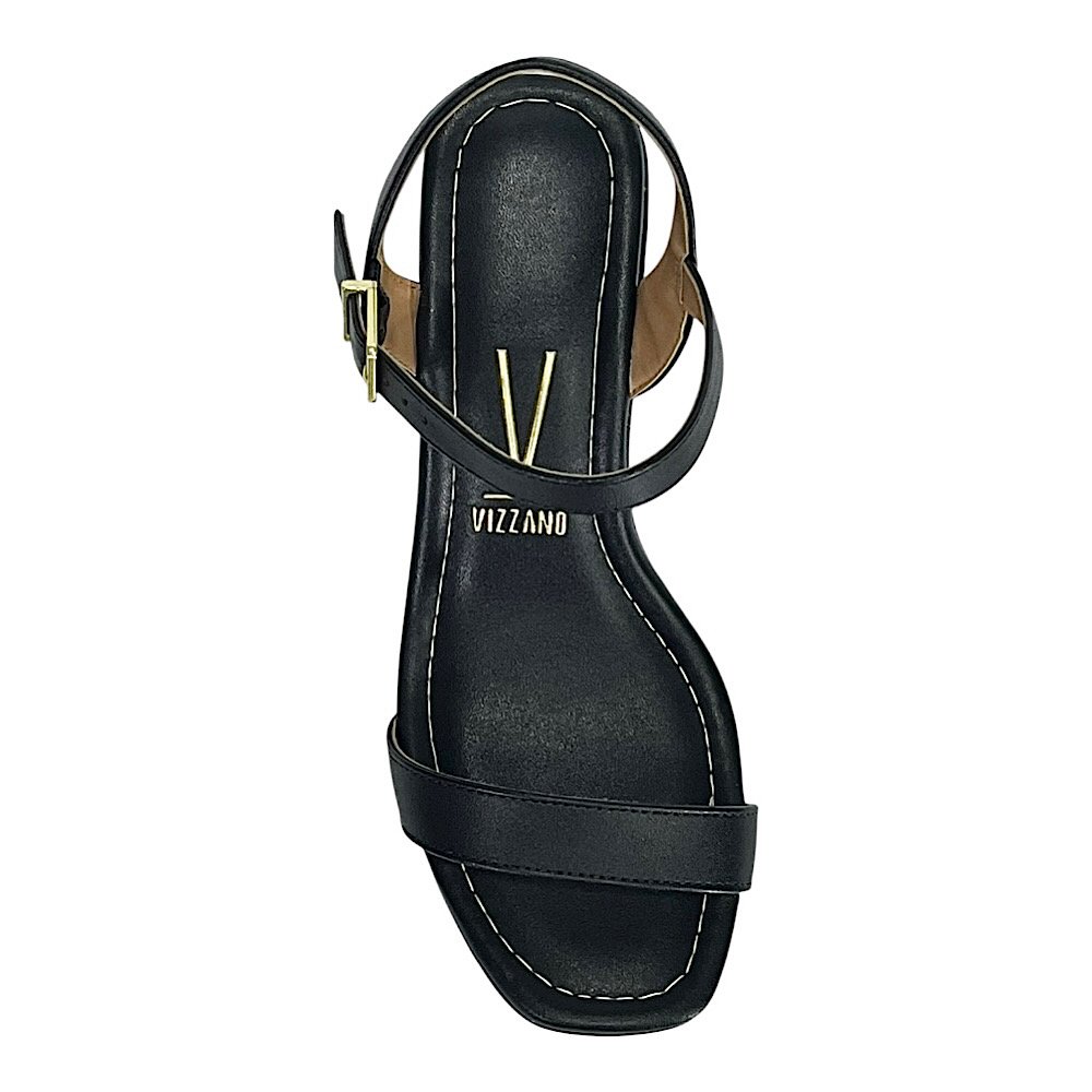 Sandália Vizzano Feminina Salto Alto 6541.100 Preto Preto 4