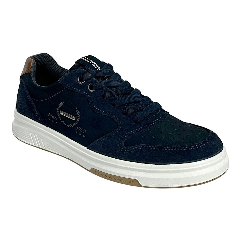 Tênis Pegada Trace Masculino Couro 112304 Marinho Azul Marinho 2