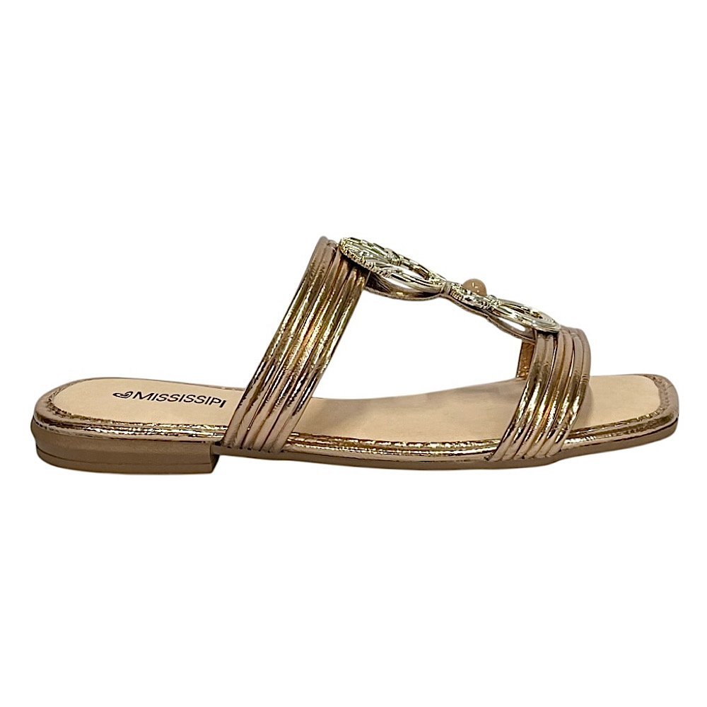 Tamanco Mississipi Flat MF011 Rose Bronze 2