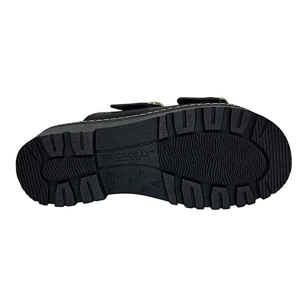 Tamanco Piccadilly Maxi Wide Fit 249001 Preto Preto 5