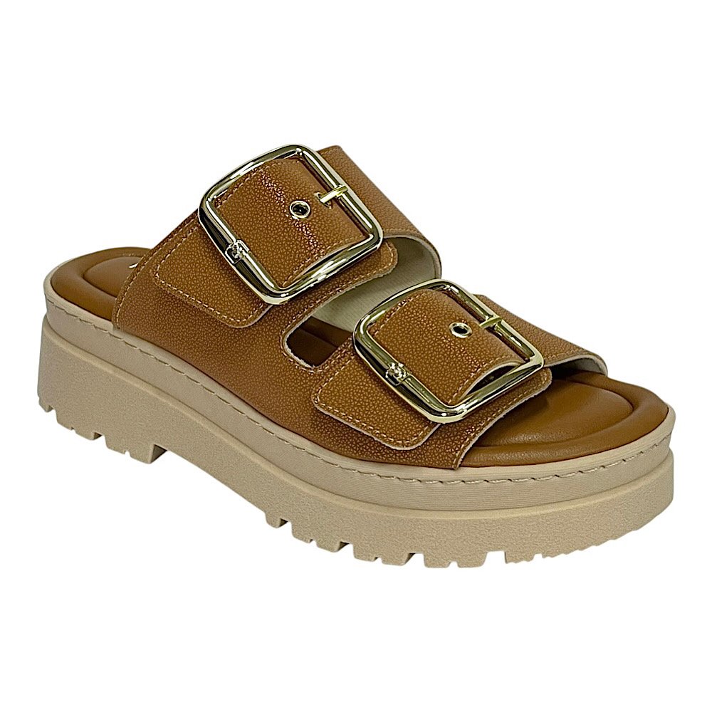 Tamanco Piccadilly Maxi Wide Fit 249001 Marrom Mascavo