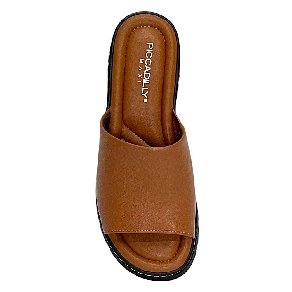 Tamanco Piccadilly Nathalia Wide Fit 249002 Ocre Marrom 4