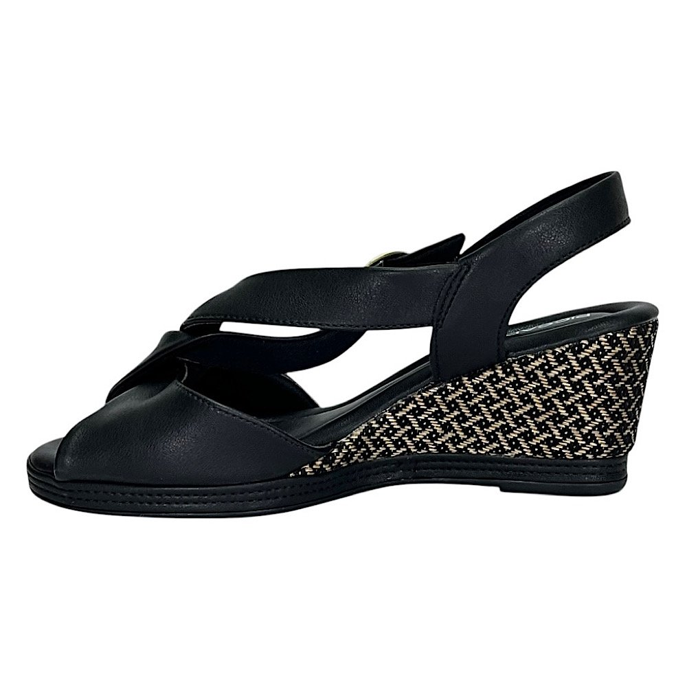 Sandália Piccadilly Anabela Alice 408242 Preto Preto 3