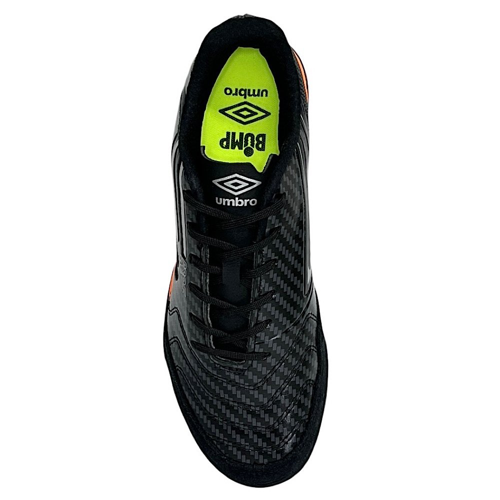 Chuteira Umbro Society Pro 5 Bump Club Preto/Laranja Preto/Laranja 4