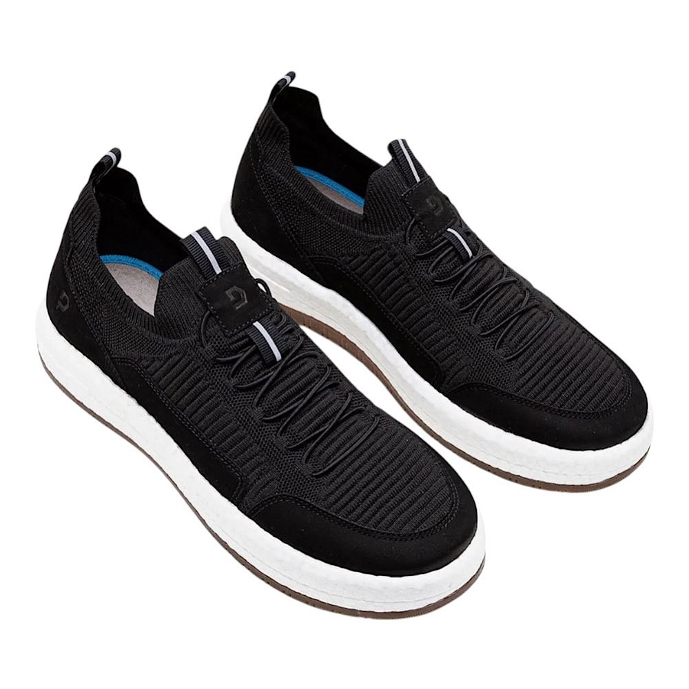 Tênis Democrata Masculino Denim Drake Pulse 600102 Preto Preto 2