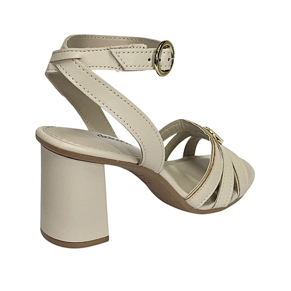 Sandália Dakota Salto Bloco Y9781 Machiato Bege 5