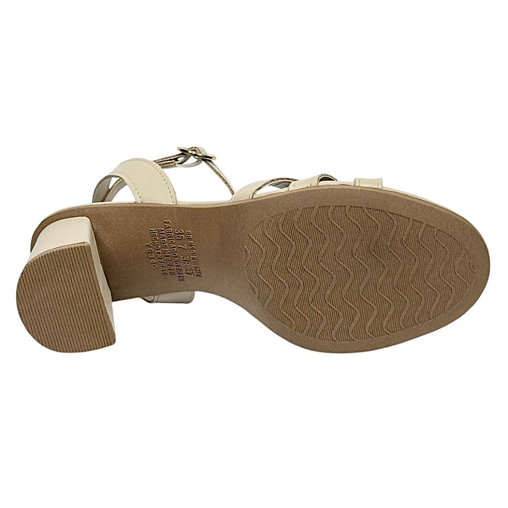 Sandália Dakota Salto Bloco Y9781 Machiato Bege 6