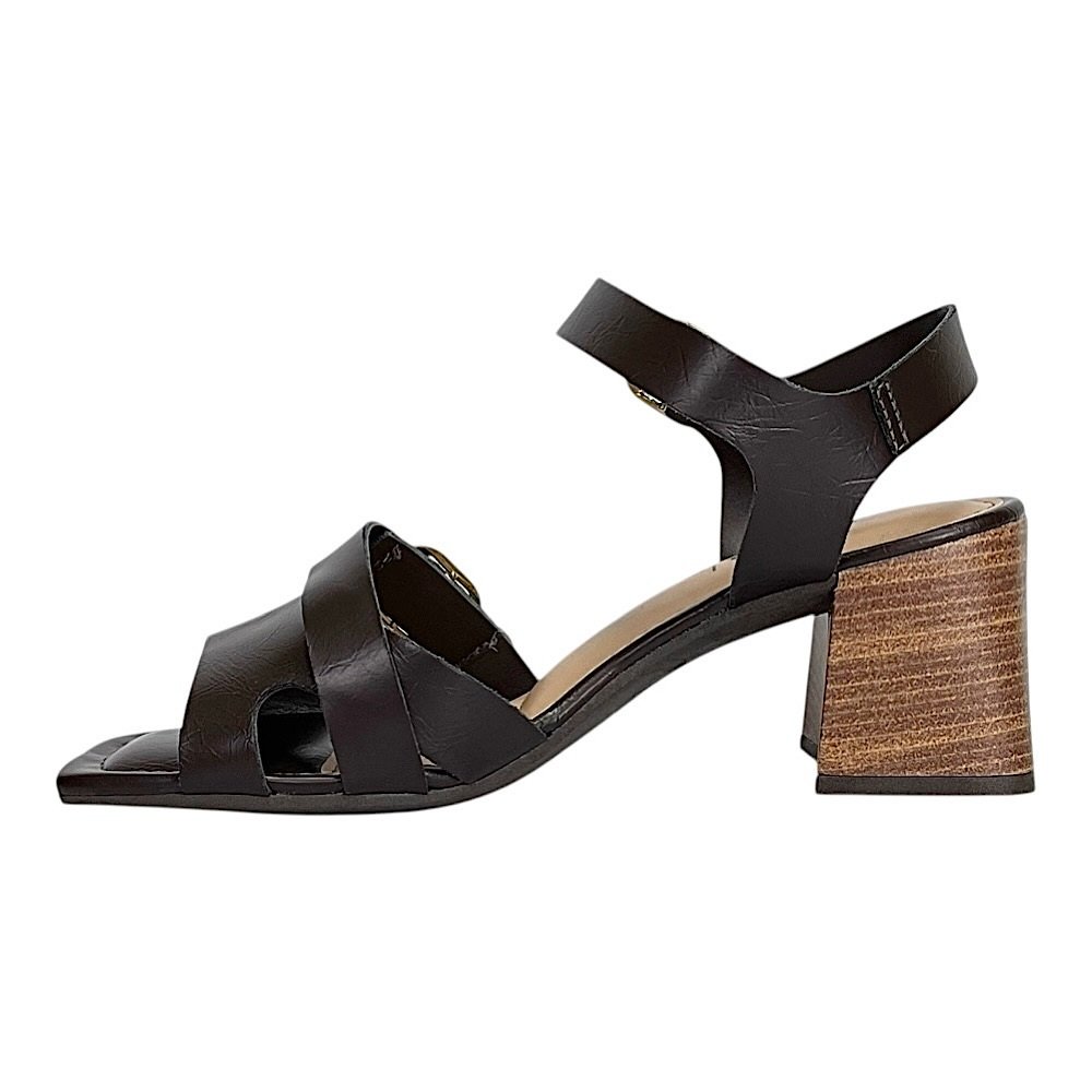 Sandália Dakota Salto Bloco Y9751 Ristretto Marrom Café 3