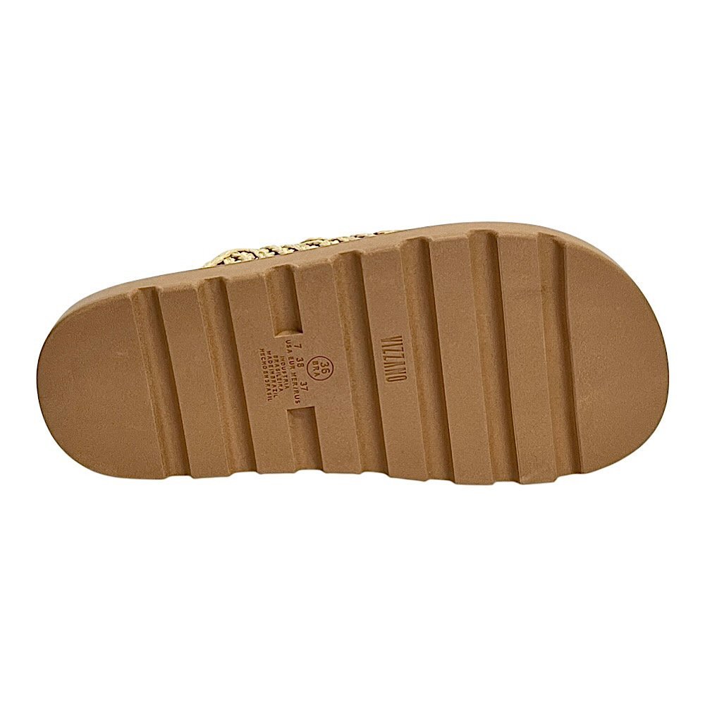Tamanco Vizzano Flatform Ráfia 6510.119 Natural Bege 5