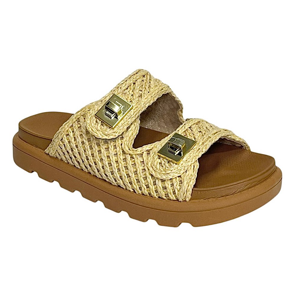 Tamanco Vizzano Flatform Ráfia 6510.119 Natural