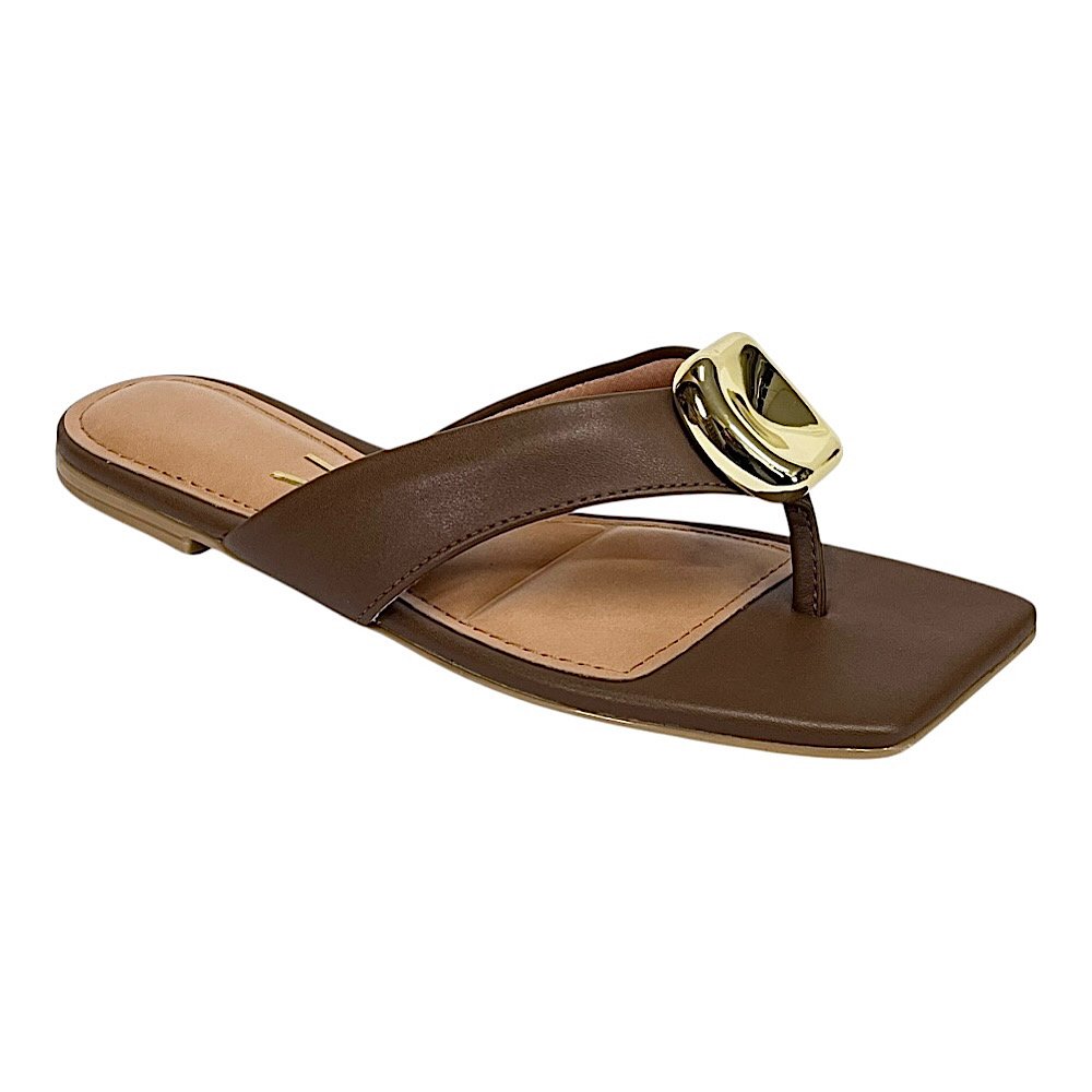 Tamanco Vizzano Flat Feminino 6513.217 Capuccino Marrom