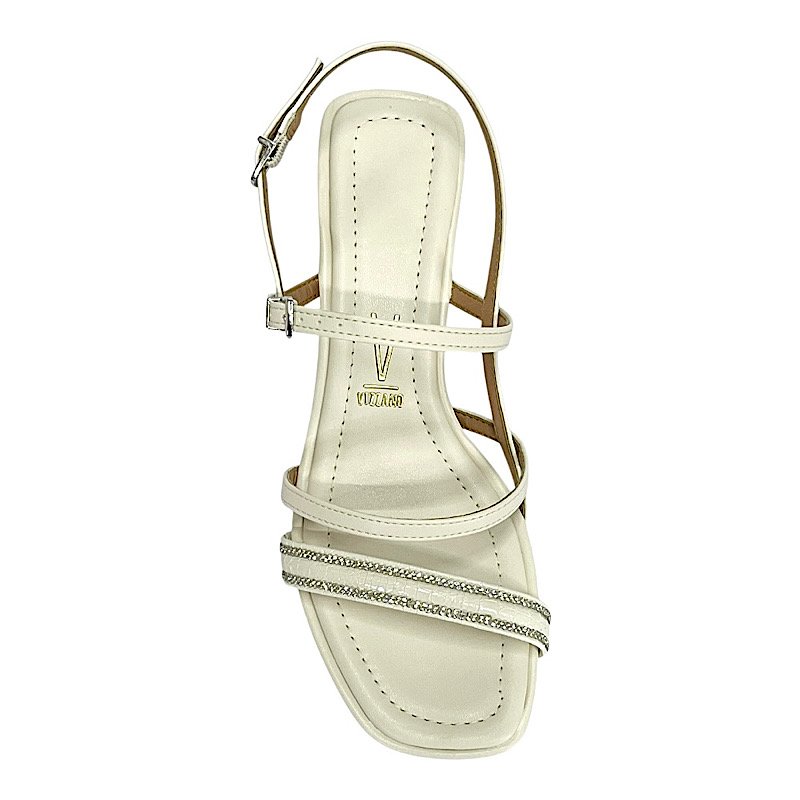 Sandália Vizzano Feminina Salto Bloco 6530.108 Off White Branco 4