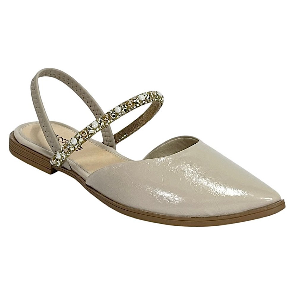 Sapatilha Mississipi Slingback MF882 Marfim