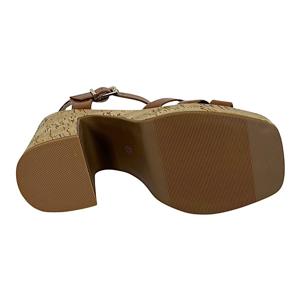 Sandália Ramarim Salto Bloco 2535204 Marrom Toffe Marrom 6