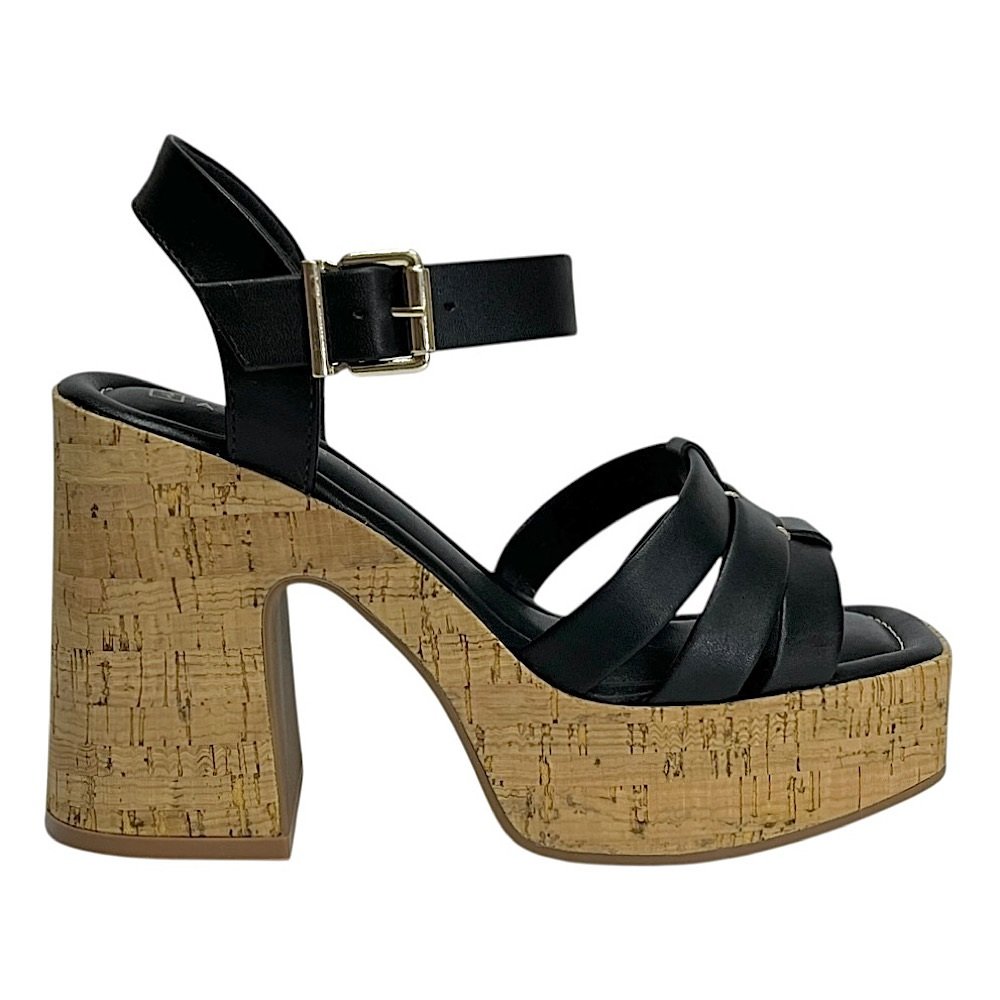 Sandália Ramarim Salto Bloco 2535204 Preto Preto 2