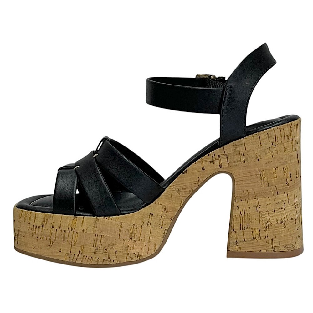 Sandália Ramarim Salto Bloco 2535204 Preto Preto 3