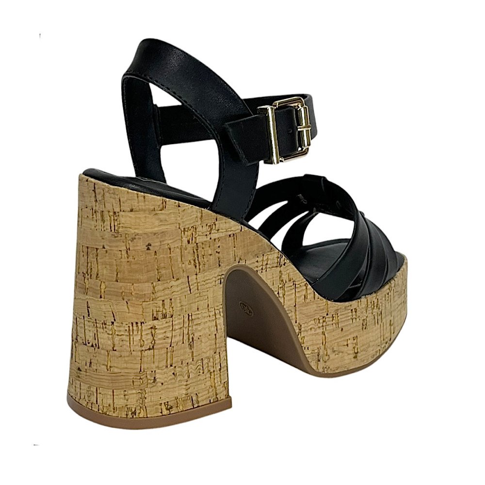 Sandália Ramarim Salto Bloco 2535204 Preto Preto 5