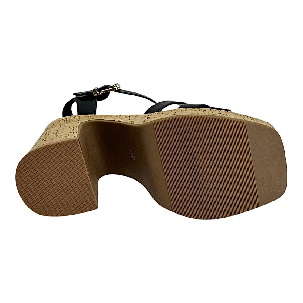 Sandália Ramarim Salto Bloco 2535204 Preto Preto 6