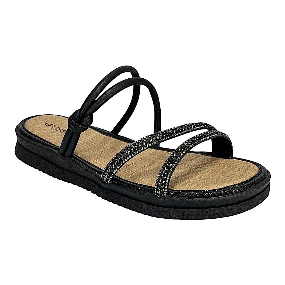 Tamanco Mississipi Flatform ME351 Preto Preto 1