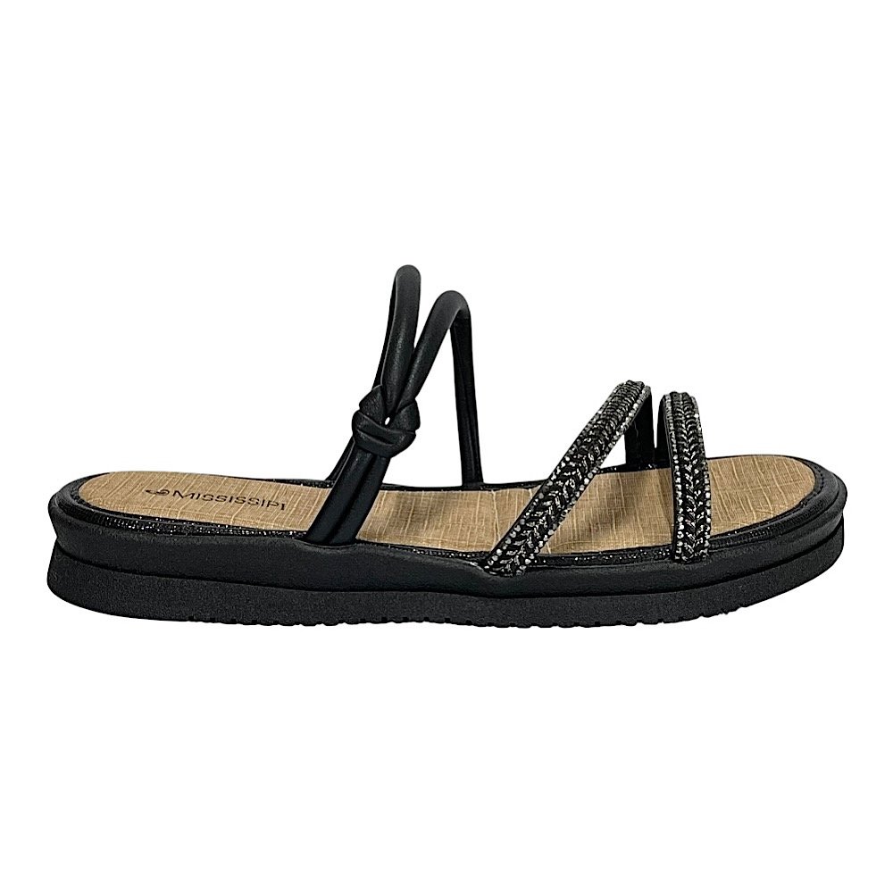 Tamanco Mississipi Flatform ME351 Preto Preto 2