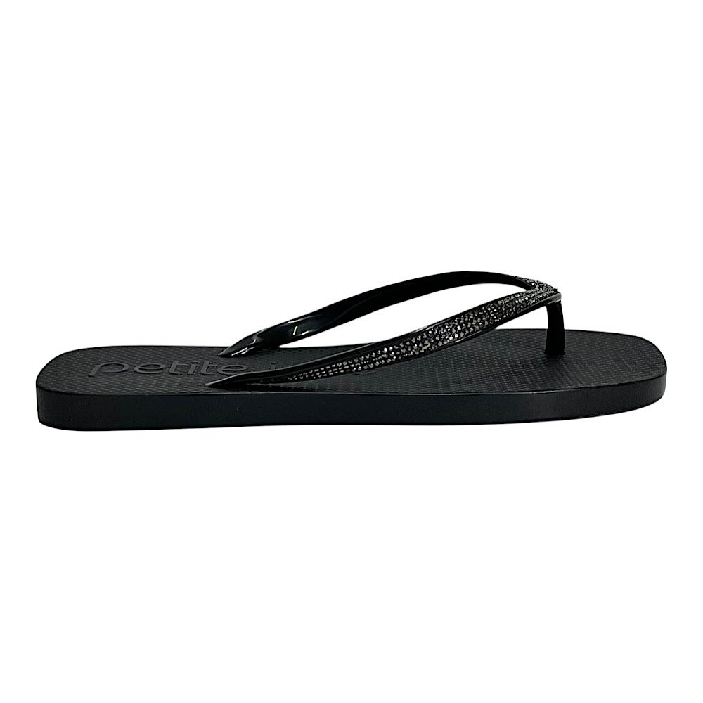 Chinelo Petite Jolie Refresh Shine PJ7404 Preto Preto 2