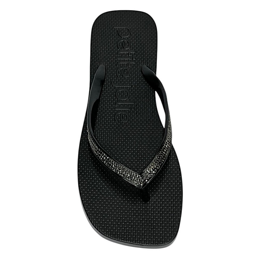 Chinelo Petite Jolie Refresh Shine PJ7404 Preto Preto 4