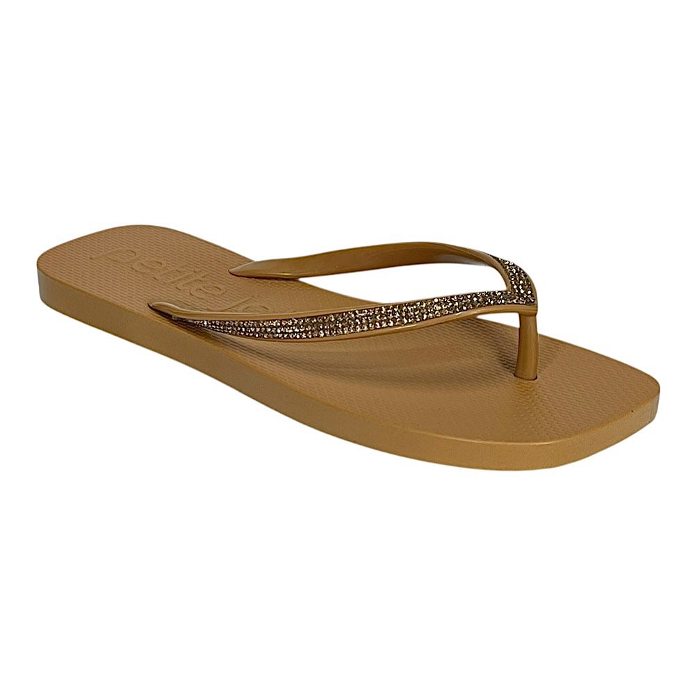 Chinelo Petite Jolie Refresh Shine PJ7404 Doce de Leite