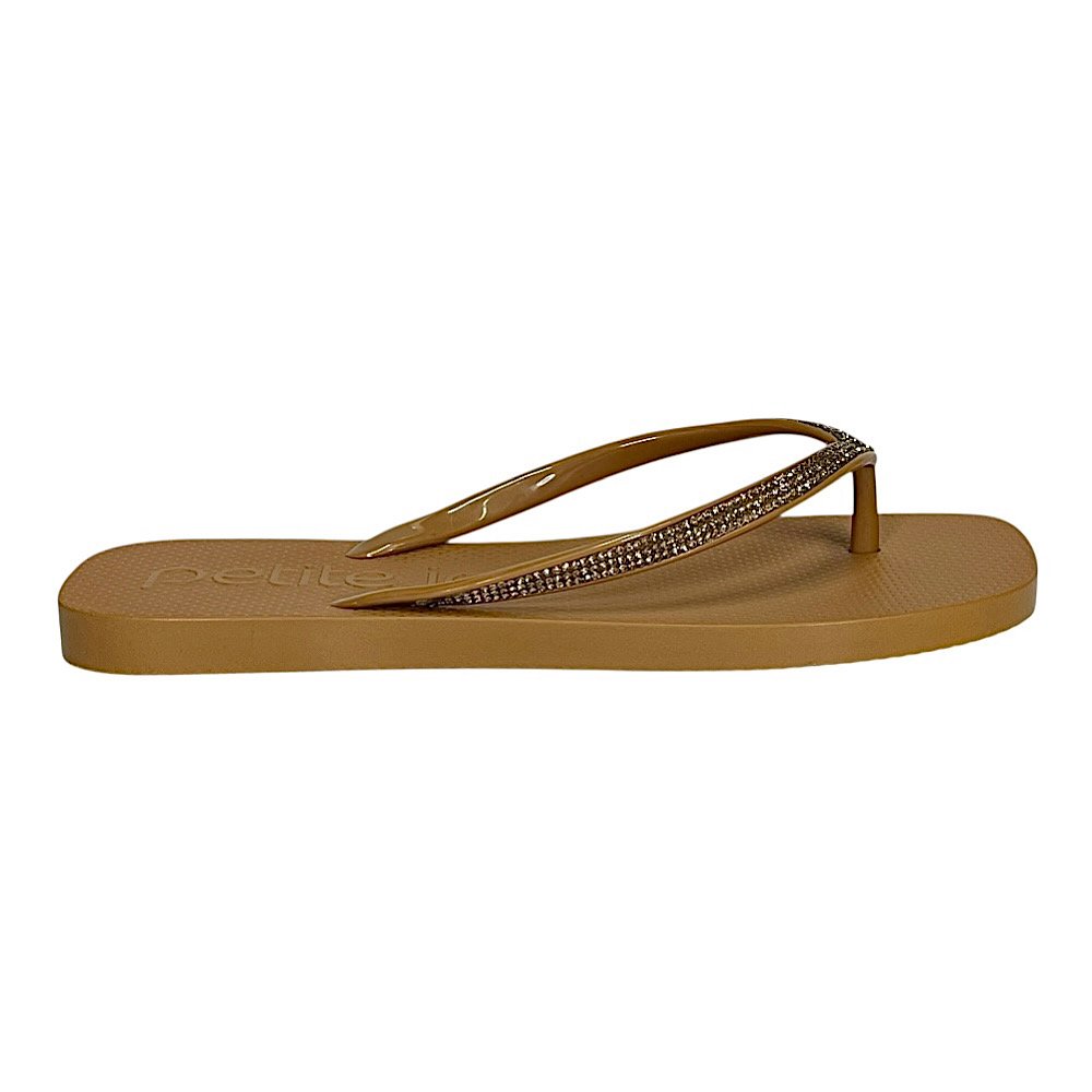 Chinelo Petite Jolie Refresh Shine PJ7404 Doce de Leite Caramelo 2