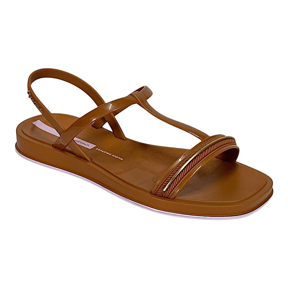 Sandália Ipanema Glow Sand 27402 Marrom/Dourado