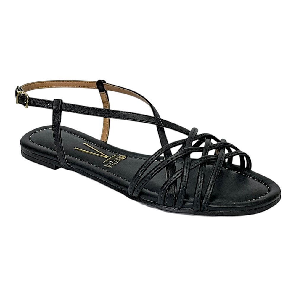 Sandália Vizzano Rasteira Trançada 6235.1720 Preto