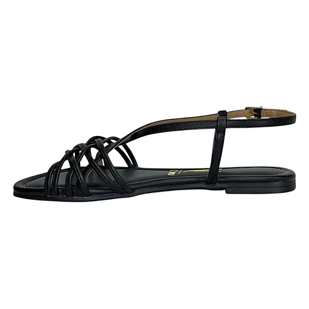 Sandália Vizzano Rasteira Trançada 6235.1720 Preto Preto 3