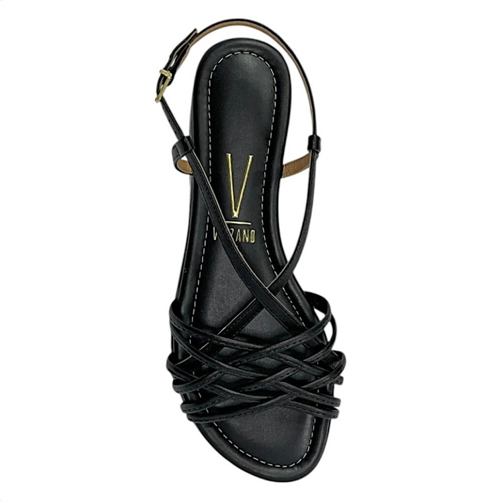 Sandália Vizzano Rasteira Trançada 6235.1720 Preto Preto 4