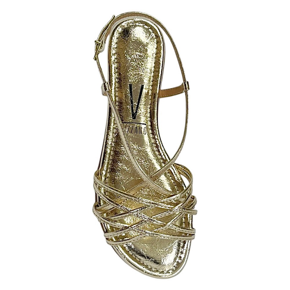Sandália Vizzano Rasteira Metalizada 6235.1820 Dourado Dourado 4