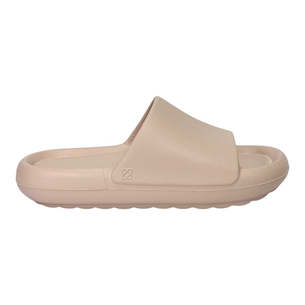 Chinelo Petite Jolie Slide Hug EVA PJ7639 Cream Rosa 2