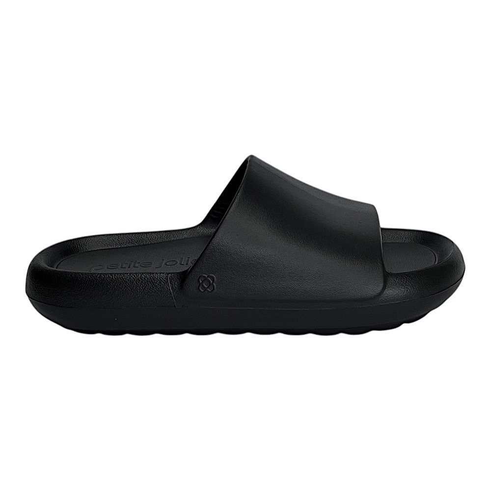 Chinelo Petite Jolie Slide Hug EVA PJ7639 Preto Preto 2
