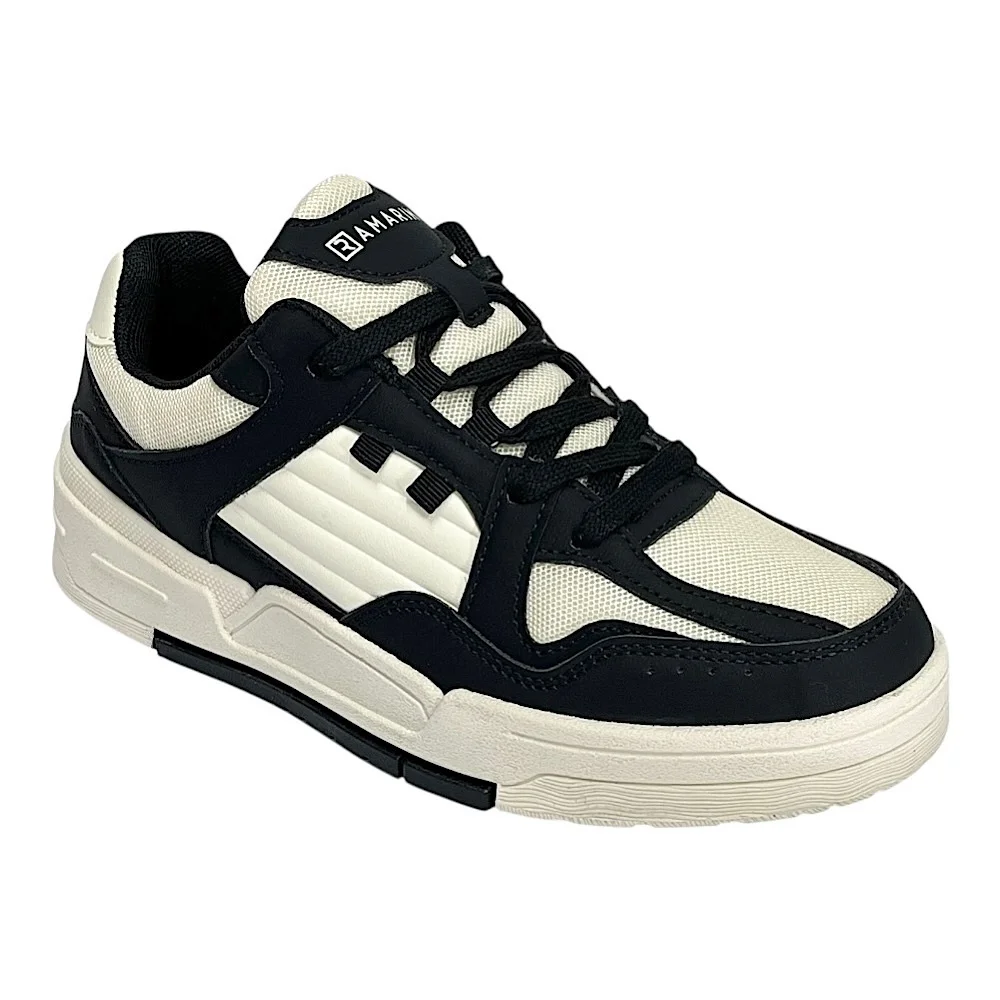 Tênis Ramarim Casual Feminino 2589236 Preto/Off White Preto/Off White 2