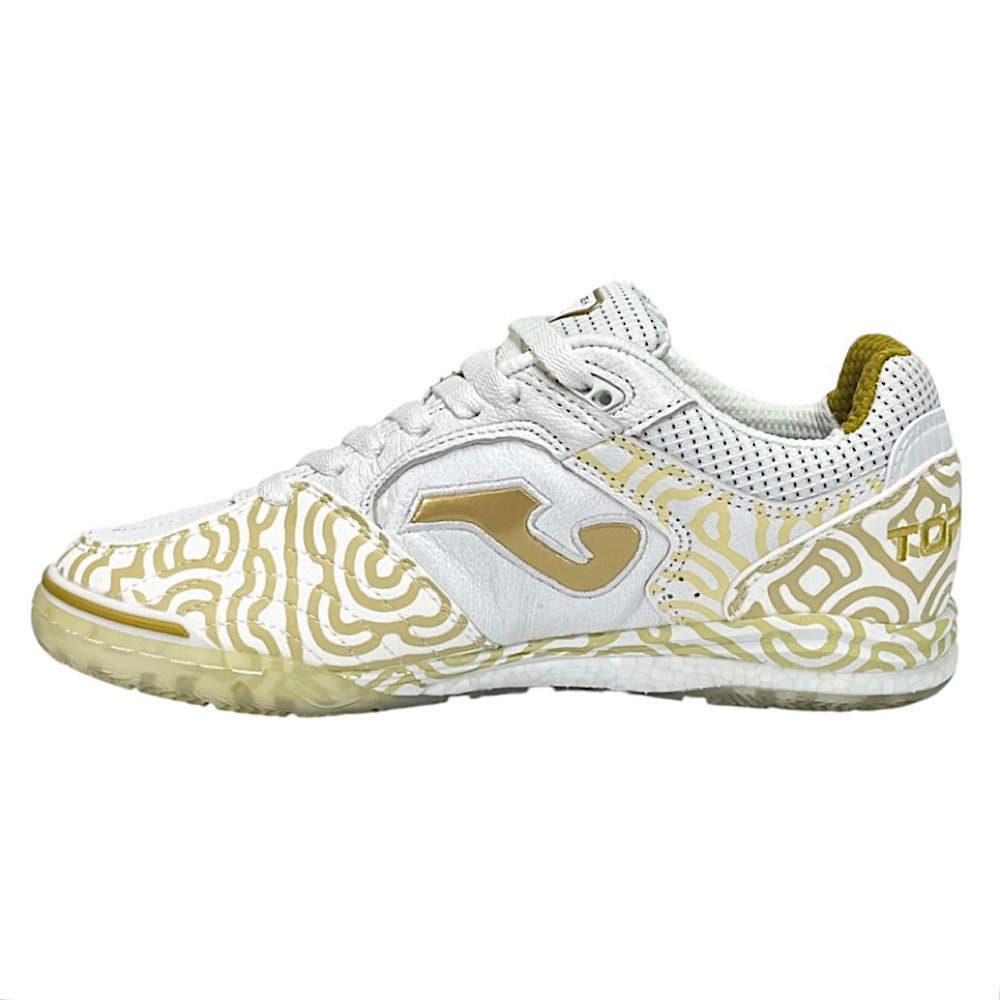 Chuteira Joma Futsal Top Flex Rebound TORW2572IN Edição Ouro Branco/Dourado 3