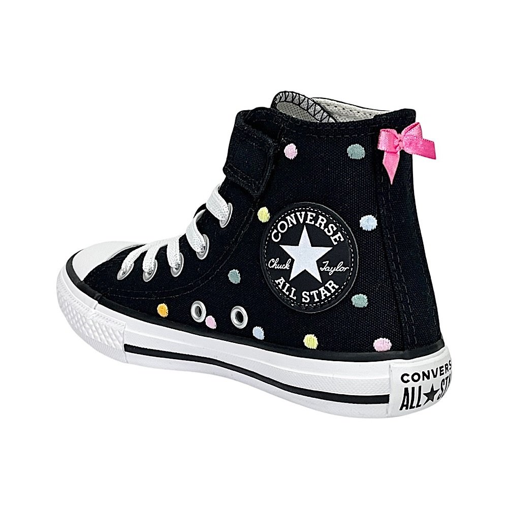 Tênis Converse All Star 1V Polka Dots CK12410001 Preto Preto 5
