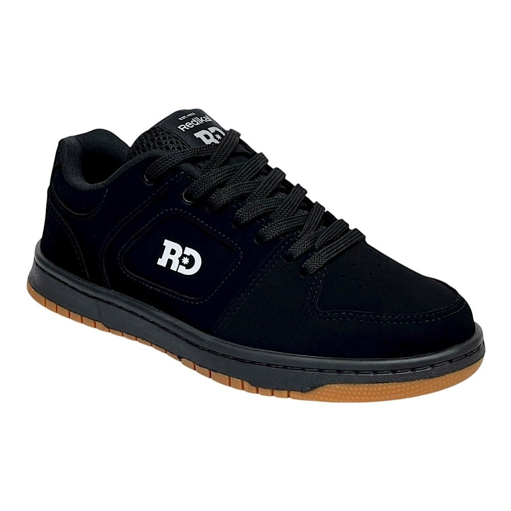 Tênis Redikal Skate Masculino RKT497 Nobuck Preto Preto 2