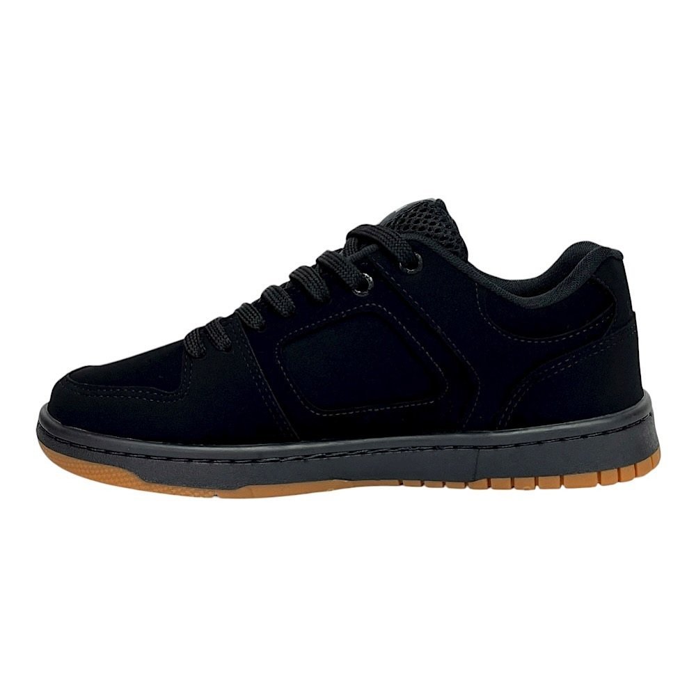Tênis Redikal Skate Masculino RKT497 Nobuck Preto Preto 3