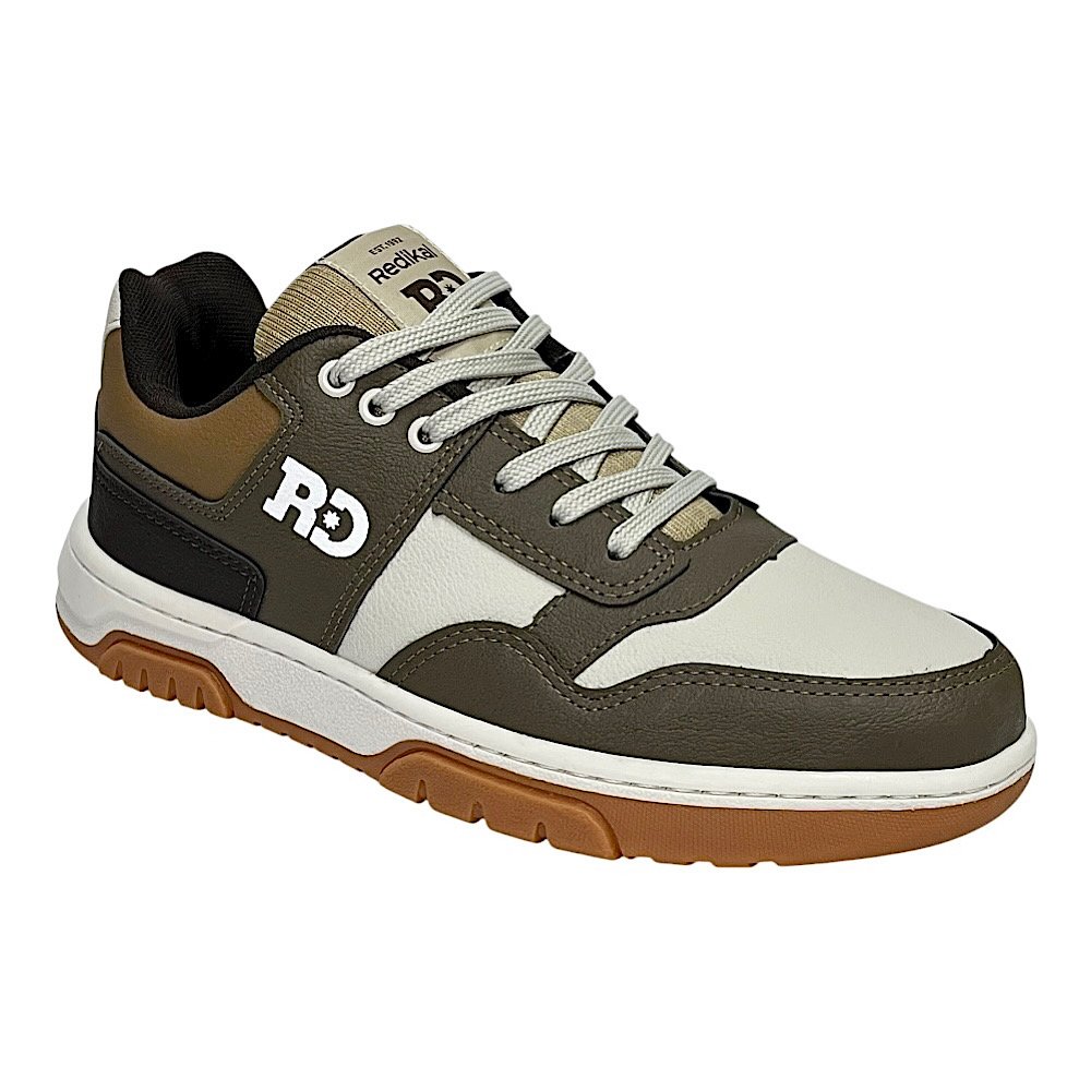 Tênis Redikal Skate Masculino RKT588 Off White/Marrom Off White/Marrom 2