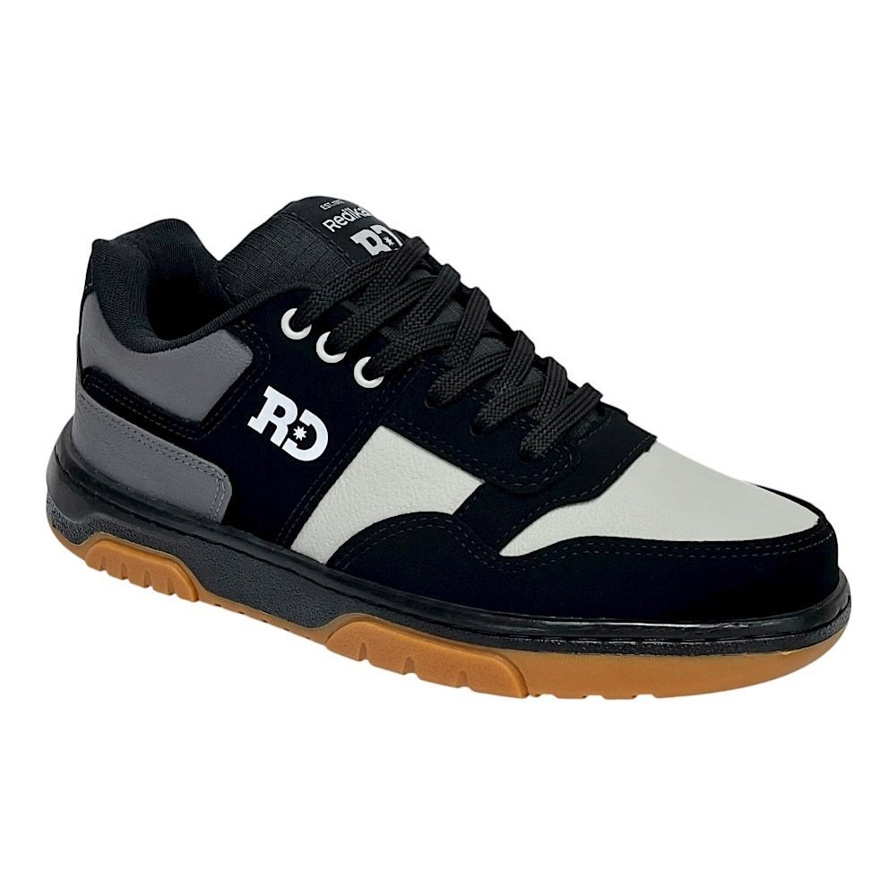 Tênis Redikal Skate Masculino RKT588 Preto/Cinza Preto/Cinza 2