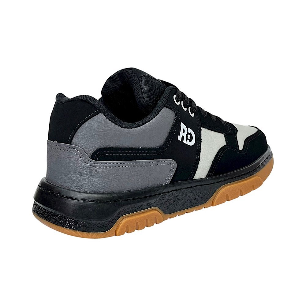 Tênis Redikal Skate Masculino RKT588 Preto/Cinza Preto/Cinza 5