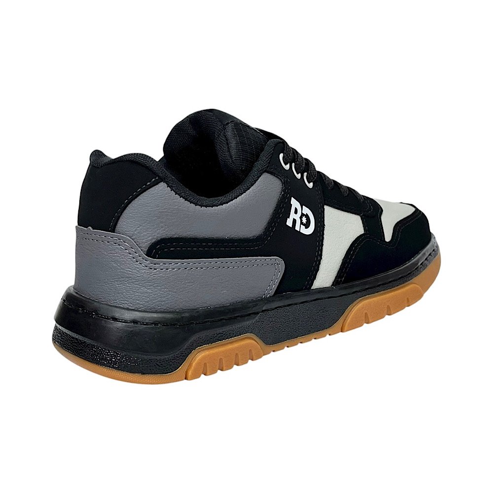 Tênis Redikal Skate Masculino RKT588 Preto/Cinza Preto/Cinza 5
