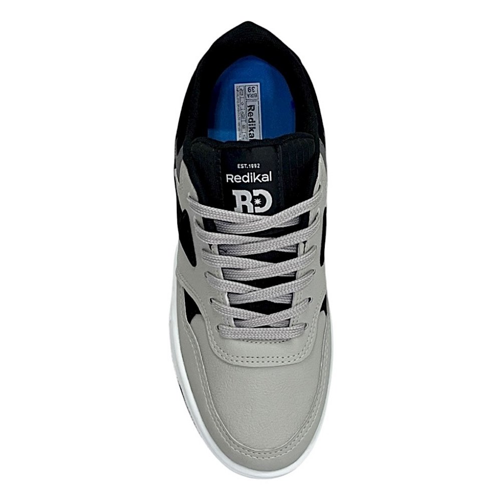 Tênis Redikal Skate Masculino RKT595 Cinza/Preto Cinza/Preto 4