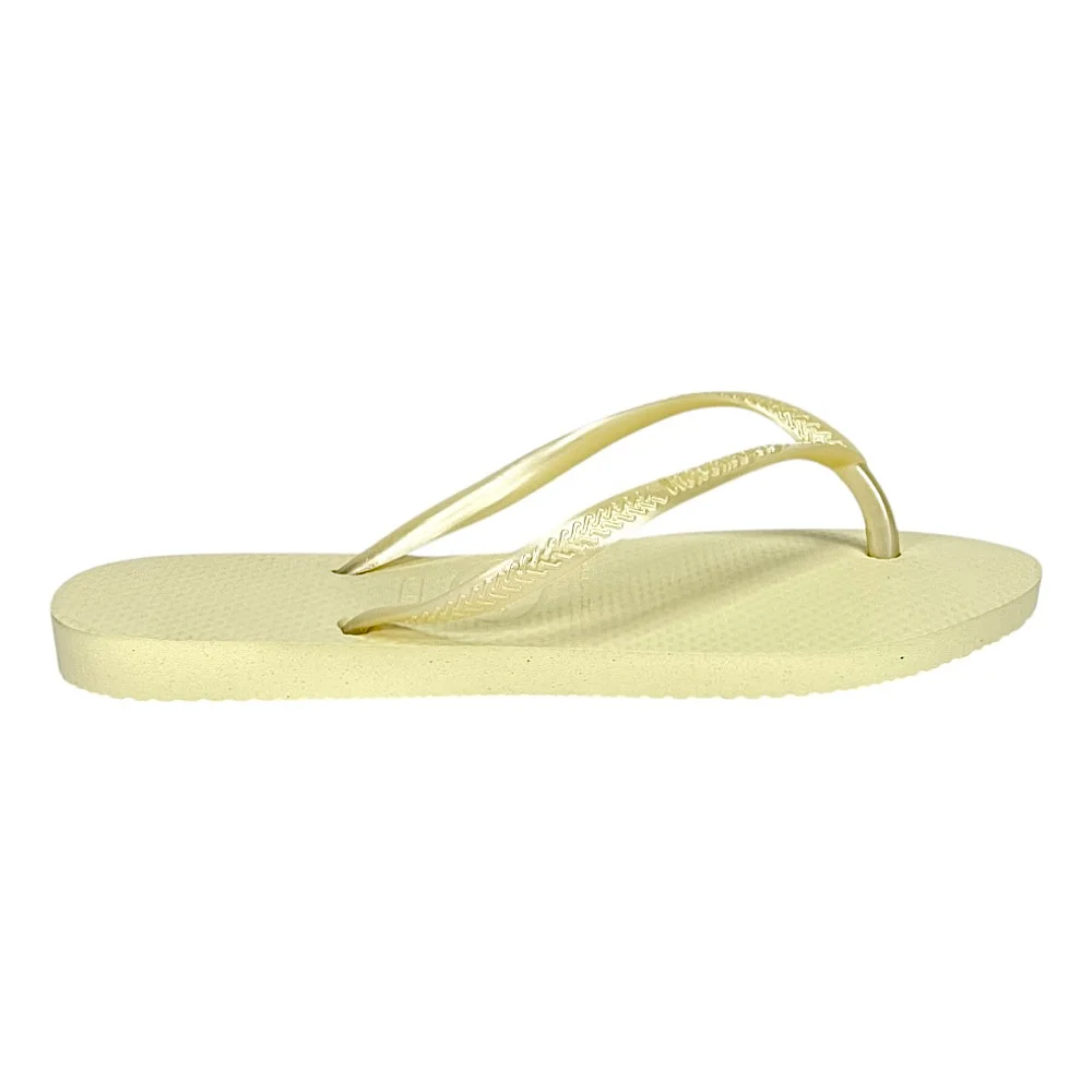 Chinelo Havaianas Slim Feminino 4000030 Creme Dourado 3