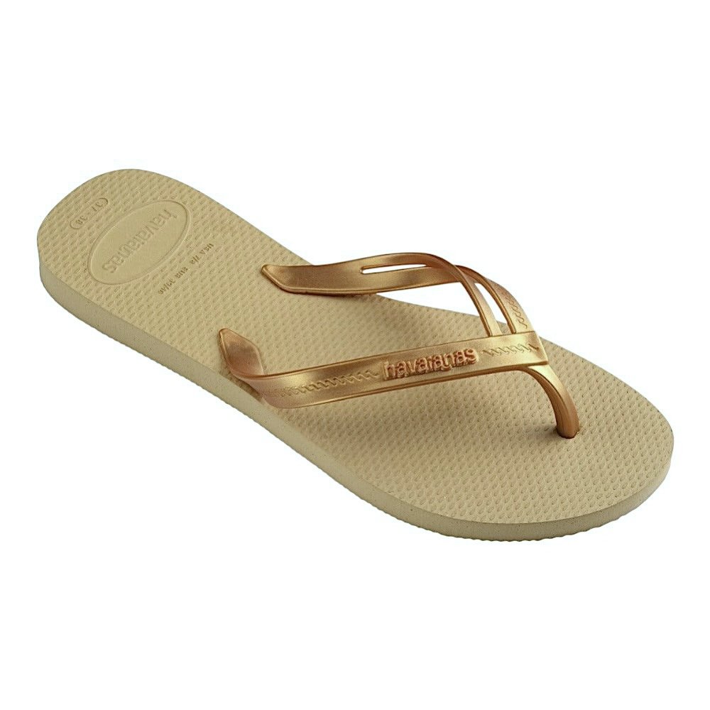 Chinelo Havaianas Elegance Feminino 4148801 Dourado Dourado 2