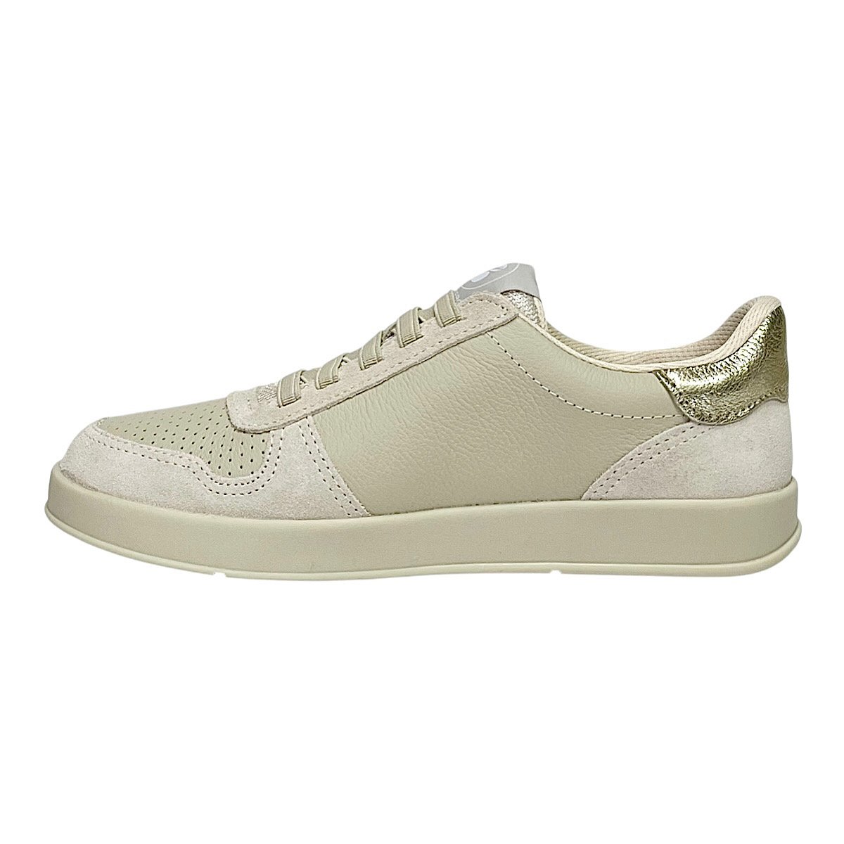 Tênis Bottero Casual Feminino em Couro 364902 Marfim Bege 3